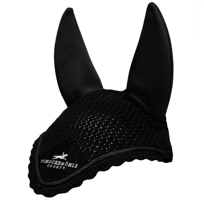 Schockemohle Air Silent Fly Veil - Black Logo